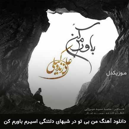 دانلود اهنگ من بی تو در شبهای دلتنگی اسیرم باورم کن علی زند وکیلی