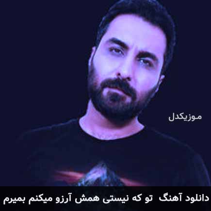 دانلود اهنگ تو که نیستی همش آرزو میکنم بمیرم امین حبیبی