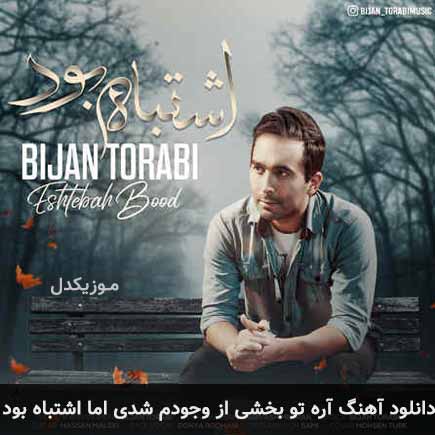 آهنگ آره تو بخشی از وجودم شدی اما اشتباه بود از بیژن ترابی