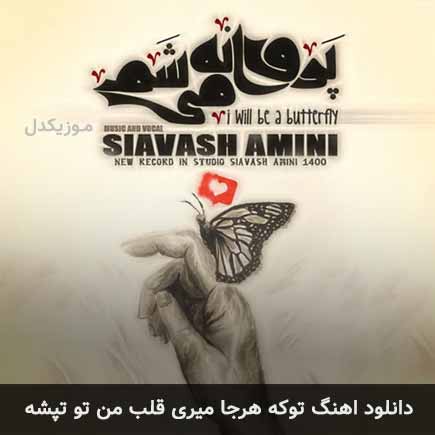 دانلود اهنگ تو که هرجا میری قلب من تو تپشه سیاوش امینی