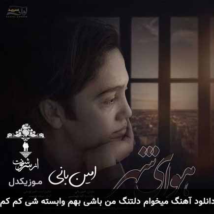 دانلود اهنگ میخوام دلتنگ من باشی بهم وابسته شی کم کم امین بانی