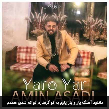 دانلود اهنگ یار و یار یارم به تو گرفتارم تو که شدی همدم امین اسدی