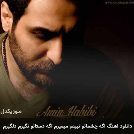 آهنگ اگه چشماتو نبینم میمیرم اگه دستاتو نگیرم دلگیرم از امین حبیبی